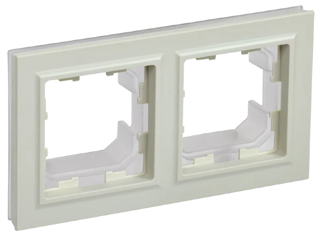 BRITE Рамка 2-местная IP44 РУ-2-БрКр-44 бежевый IEK