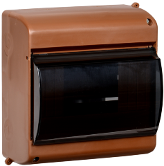 Бокс с прозрачной крышкой КМПн 2/6 для 6-х автоматических выключателей (Дуб) IEK