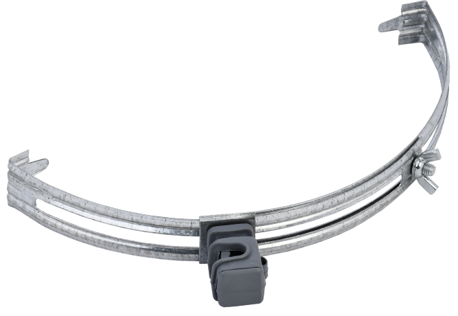 Держатель проводника круглого 6-8мм для конька оцинкованная сталь IEK