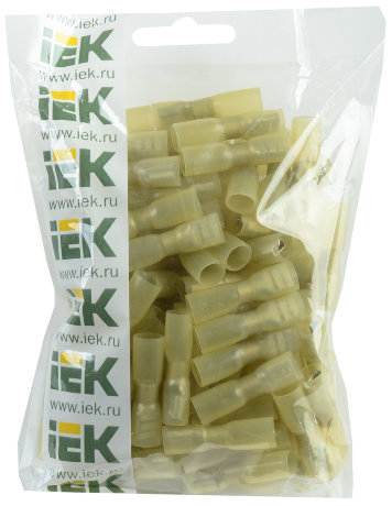 Разъем изолированный РпИм-т 6-7-0,8 плоский (100шт) IEK