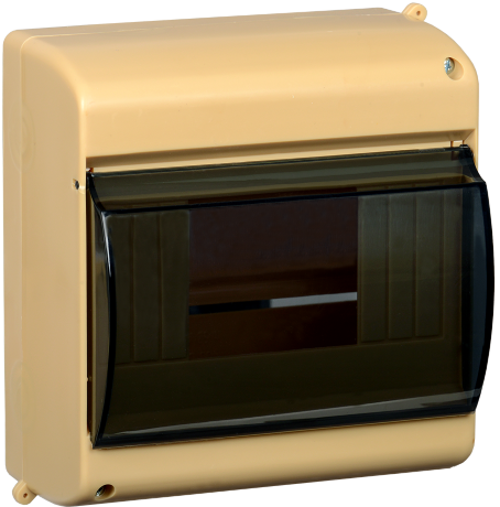 Бокс с прозрачной крышкой КМПн 2/6 для 6-х автоматических выключателей (Сосна) IEK