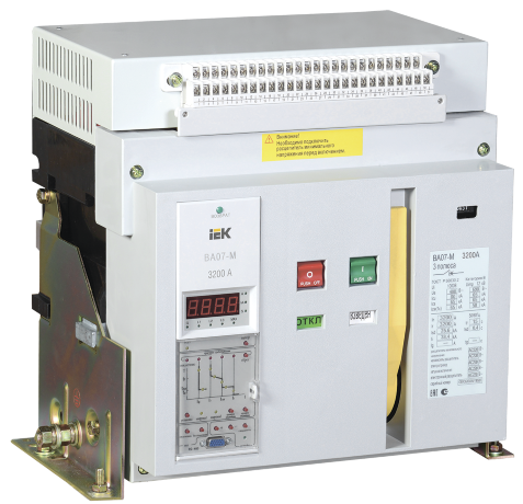 Выключатель автоматический ВА07-М комб. расц. стац. 3Р 3200А 80кА IEK