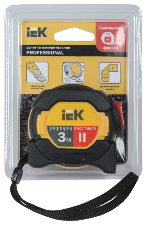 Рулетка измерительная PROFESSIONAL 3м IEK