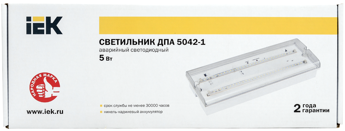 Светильник аварийный ДПА 5042-1 постоянного/непостоянного действия 1ч IP65 IEK