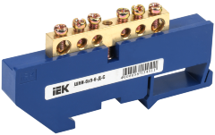 Шина N "ноль" на DIN-изоляторе ШНИ-6х9-6-Д-С IEK