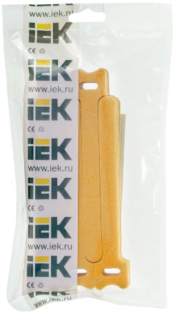Хомут-липучка ХКл 14х135мм желтый (100шт) IEK