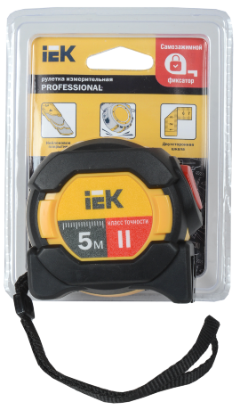 Рулетка измерительная PROFESSIONAL 5м IEK