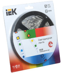 Лента светодиодная 5м блистер LSR-5050RGB60-14,4-IP20-12V IEK