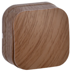 Выключатель 1-клавишный для открытой установки ВС20-1-0-ХД 10А GLORY дуб IEK