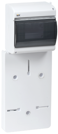 Панель для установки счетчика ПУ1/2-6 1-фазн. с боксом для автоматов модульных серий (6 мод.) с прозрачной крышкой (149х420х30мм) IEK