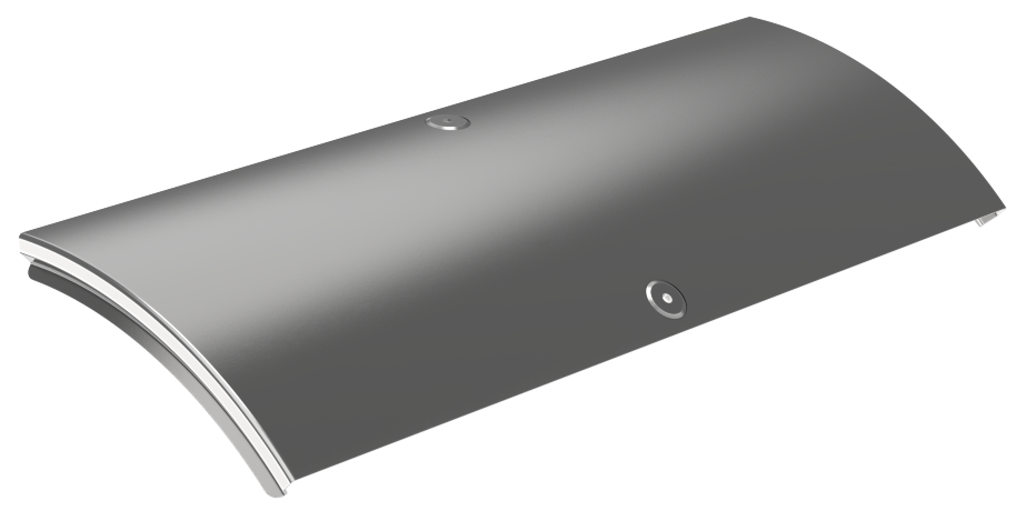 Крышка поворота плавного 45град вертикального внешнего (тип В20) ESCA 500мм IEK