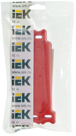 Хомут-липучка ХКл 14х135мм красный (100шт) IEK