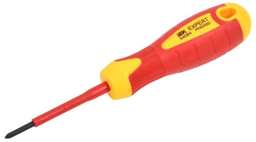Отвертка крестовая EXPERT Ph0х60мм 1000В IEK