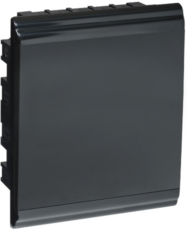 Корпус модульный пластиковый встраиваемый ЩРВ-П-24 PRIME черный IP41 IEK