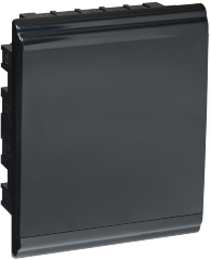 Корпус модульный пластиковый встраиваемый ЩРВ-П-24 PRIME черный IP41 IEK