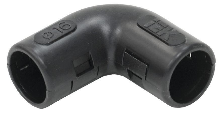 Поворот открывающийся на 90град CI16G черный IEK