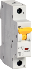 Выключатель автоматический ВА47-60МА без теплового расцепителя 1P 16А 6кА D IEK