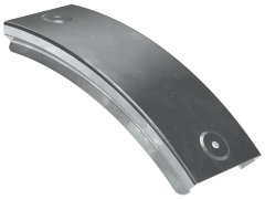 Крышка поворота плавного 45град вертикального внешнего (тип В20) ESCA 50мм HDZ IEK