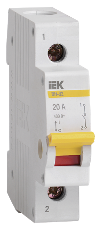 Выключатель нагрузки (мини-рубильник) ВН-32 1Р 20А IEK