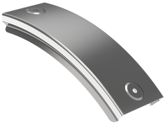 Крышка поворота плавного 45град вертикального внешнего (тип В20) ESCA 50мм IEK