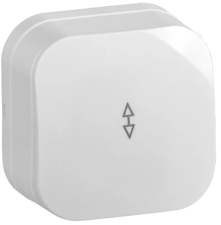 Выключатель 1-клавишный для открытой установки проходной ВСп10-1-0-ХБ 10А GLORY белый IEK