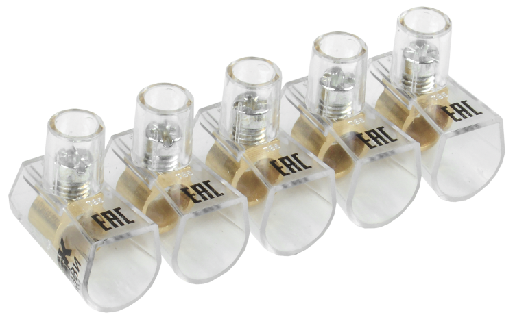 Зажим винтовой концевой изолированный КЗВИ 10мм2 (5x1) IEK