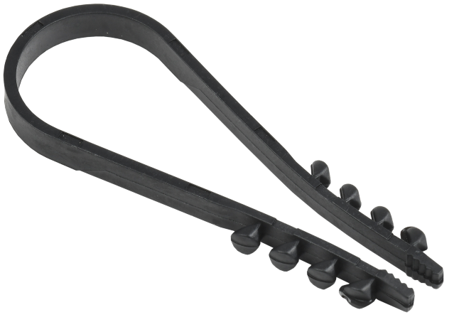 Дюбель-хомут 19-25мм нейлон черный (100шт) IEK