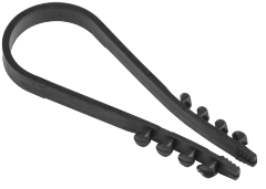Дюбель-хомут 19-25мм нейлон черный (100шт) IEK