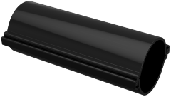 Труба гладкая разборная d=110мм черная (3м) IEK