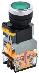 Кнопка управления D8-11D d=22мм 1з+1р с подсветкой зеленая IEK