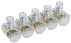 Зажим винтовой концевой изолированный КЗВИ 16мм2 (5x1) IEK