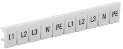 Маркеры для КПИ-6мм2 с символами "L1, L2, L3, N, PE" IEK