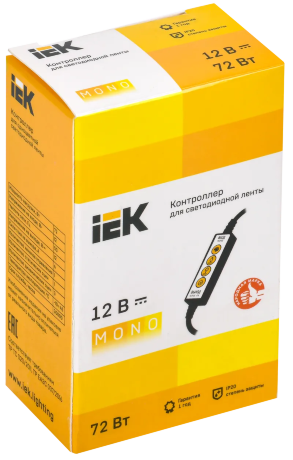 Контроллер без ПДУ К MONO 1 канал 12В 6А 72Вт IEK