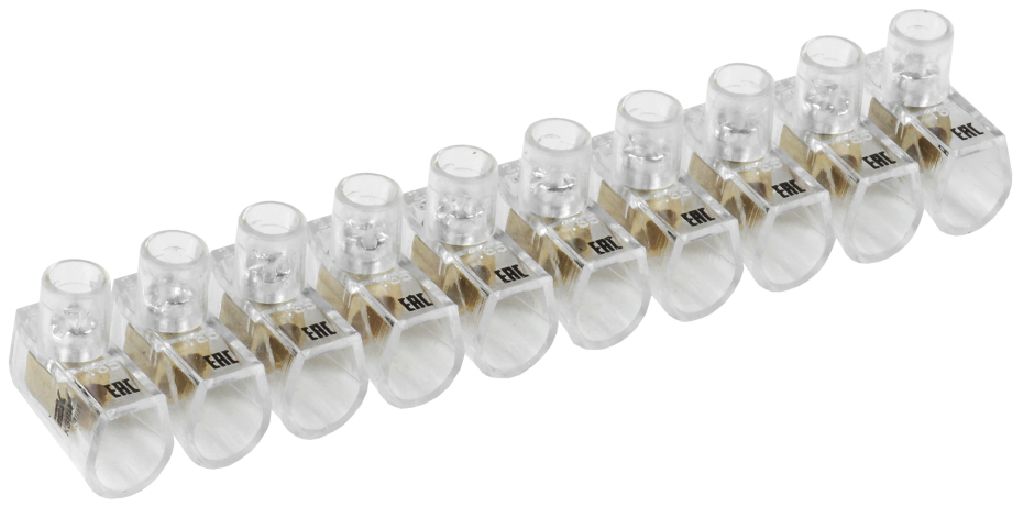 Зажим винтовой концевой изолированный КЗВИ 2,5мм2 (10x1) IEK