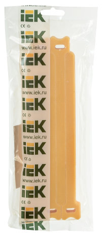 Хомут-липучка ХКл 14х210мм желтый (100шт) IEK