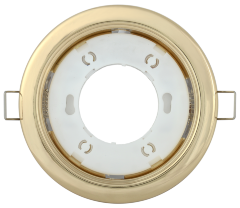 Светильник встраиваемый под лампу GX53 золото IEK