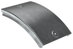 Крышка поворота плавного 45град вертикального внешнего (тип В20) ESCA 80мм HDZ IEK