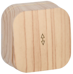 Выключатель 1-клавишный для открытой установки проходной ВСп10-1-0-ХС 10А GLORY сосна IEK