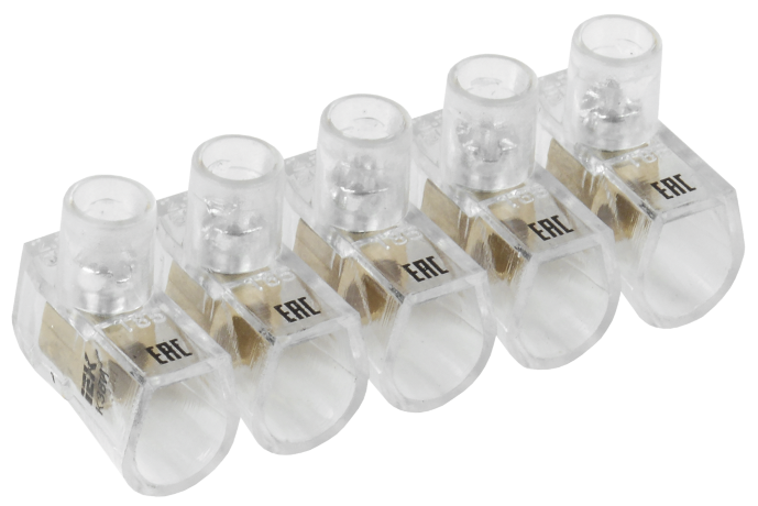 Зажим винтовой концевой изолированный КЗВИ 2,5мм2 (5x1) IEK