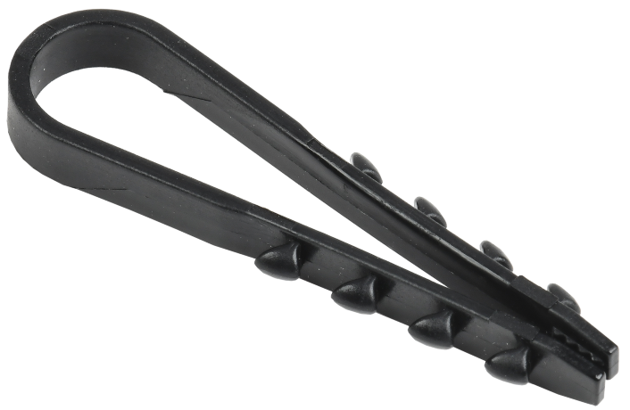 Дюбель-хомут 5-10мм нейлон черный (100шт) IEK