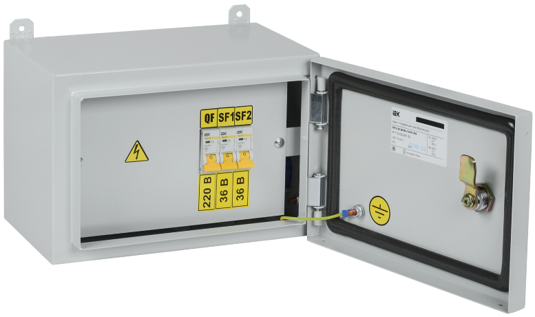 Ящик с понижающим трансформатором ЯТП-0,25 230/36-3 УХЛ2 IP54 IEK