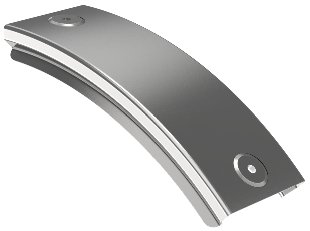 Крышка поворота плавного 45град вертикального внешнего (тип В20) ESCA 80мм IEK