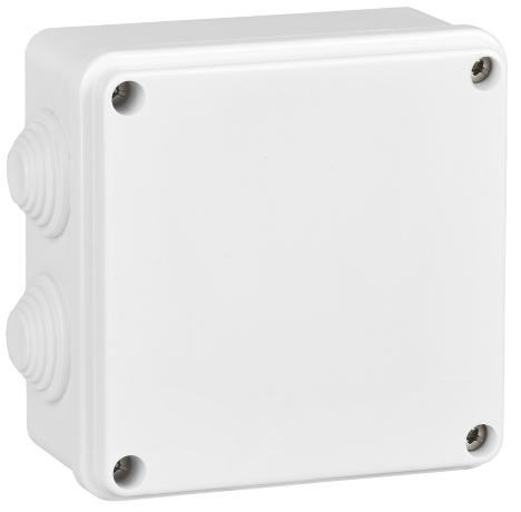Коробка распаячная КМ для открытой проводки 100х100х50мм белая IEK