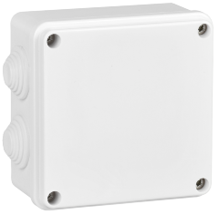 Коробка распаячная КМ для открытой проводки 100х100х50мм белая IEK