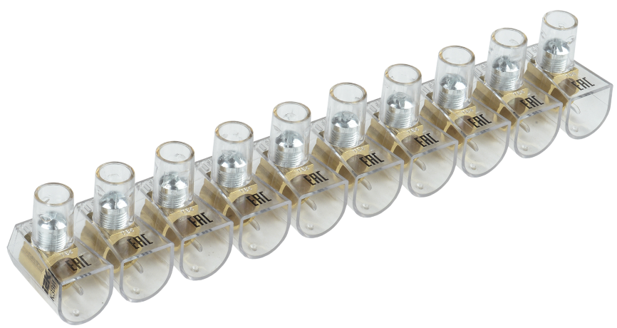 Зажим винтовой концевой изолированный КЗВИ 25мм2 (10x1) IEK