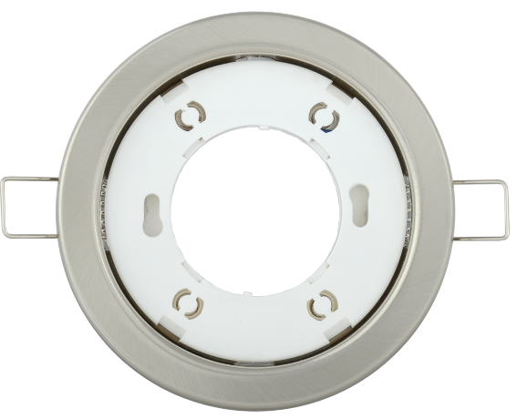 Светильник встраиваемый под лампу GX53 хром матовый IEK