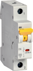 Выключатель автоматический ВА47-60МА без теплового расцепителя 1P 6А 6кА D IEK