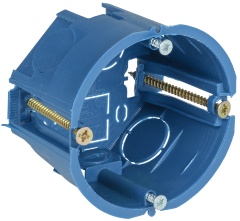 Коробка установочная С3 D=68х45мм для полых стен (с саморезами и пластиковыми лапками) IEK