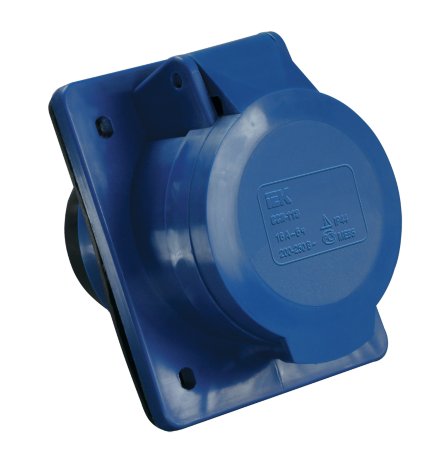 Розетка стационарная скрытая ССИ-423 2Р+Е 32А 200-250В IP44 IEK