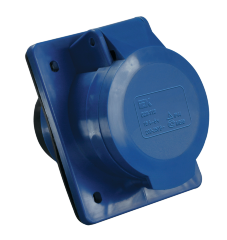 Розетка стационарная скрытая ССИ-423 2Р+Е 32А 200-250В IP44 IEK